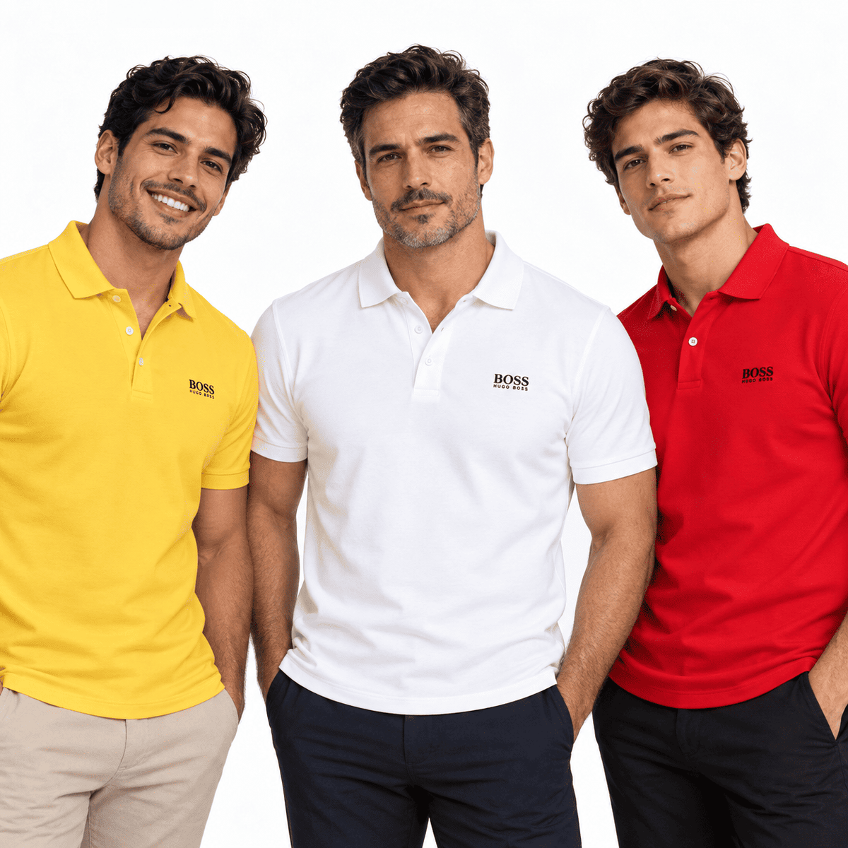 PACK 3 POLOS HUGO BOSS - EDICIÓN PREMIUM | 70% DE DESCUENTO SOLO HOY | PAGA AL RECIBIR