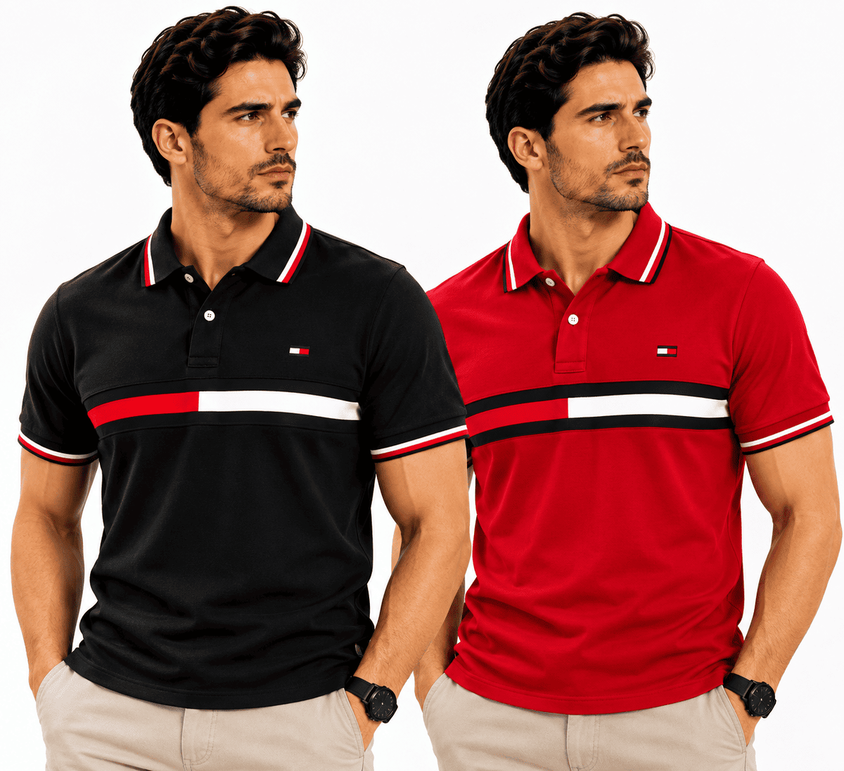 POLO TOMMY HILFIGER PACK x2 - EDICIÓN PREMIUM | 70% DE DESCUENTO SOLO HOY | PAGA AL RECIBIR