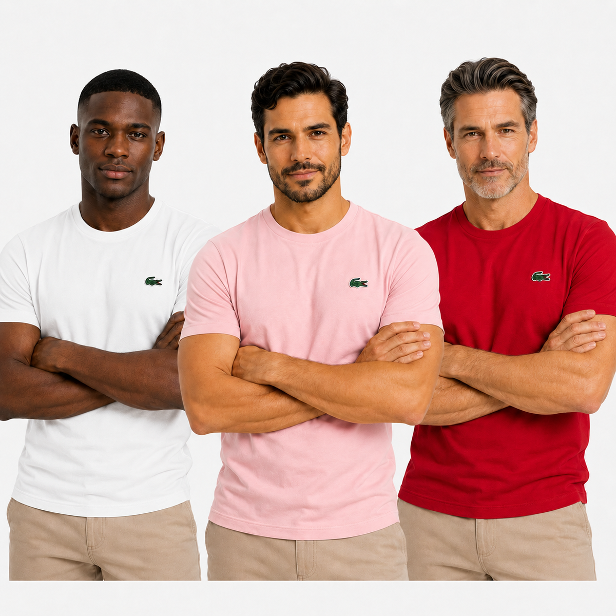 PACK 3 CAMISETAS LACOSTE – EDICIÓN PREMIUM | 70% DE DESCUENTO ¡SOLO HOY! | PAGA AL RECIBIR
