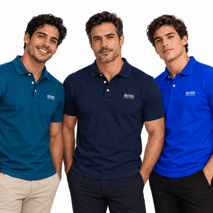 PACK 3 POLOS HUGO BOSS - EDICIÓN PREMIUM | 70% DE DESCUENTO SOLO HOY | PAGA AL RECIBIR